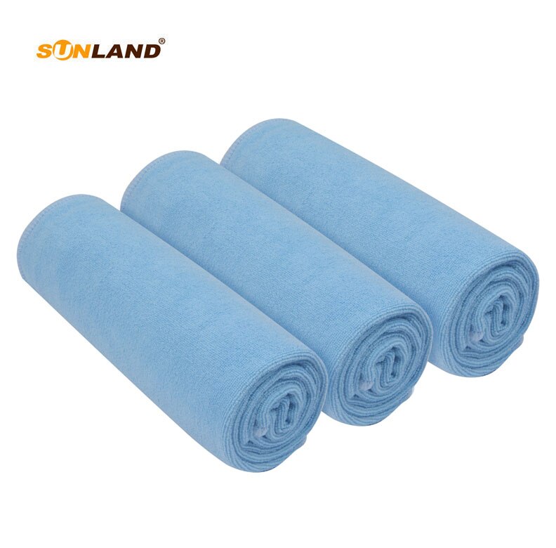 Sinland Multi-purpose Microfiber Fast Drying Travel Gym Towels 3-pack 16 Inch X 32 Inch: lbluex3