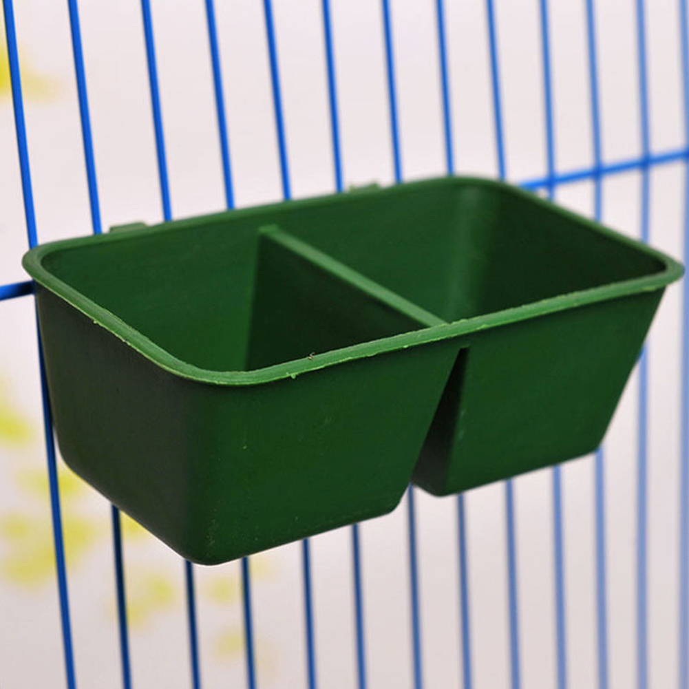 Bird Food Feeding Dish Water Seed Feeder Bowl for Parrot Macaw African Grey Budgie Parakeet Cockatiel Conure Finch Cage