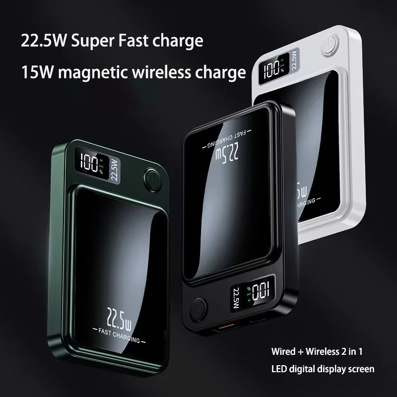 VIVO 200000mAh 22.5W Wireless Magnetic Power Bank Fast Charging Portable External Battery PowerBank Magsafe for iPhone Xiaomi