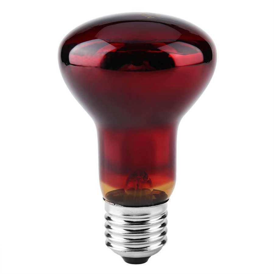 Bombilla de calefacción terrestre para reptiles, calefacción por calor, infrarrojo UVA, calefacción de reptiles, cordero, anfibio, pájaro, lagartos, tortugas: 100W