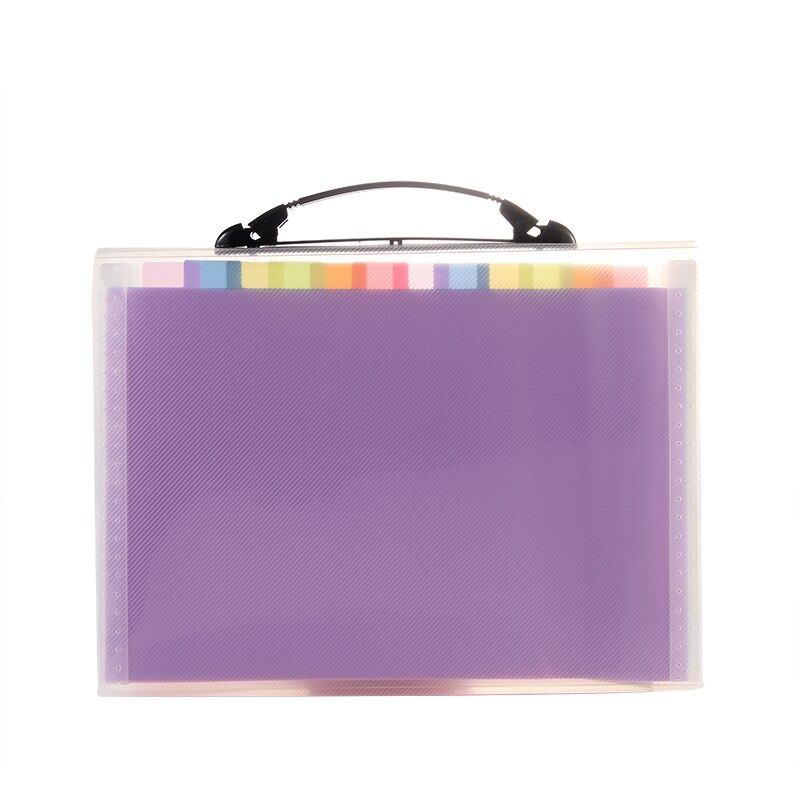 Rainbow Expanding bag A4 File Folder A6 Document Organizer 13/24 Pockets Accordion Folder Organizer for Portable Documents Bag