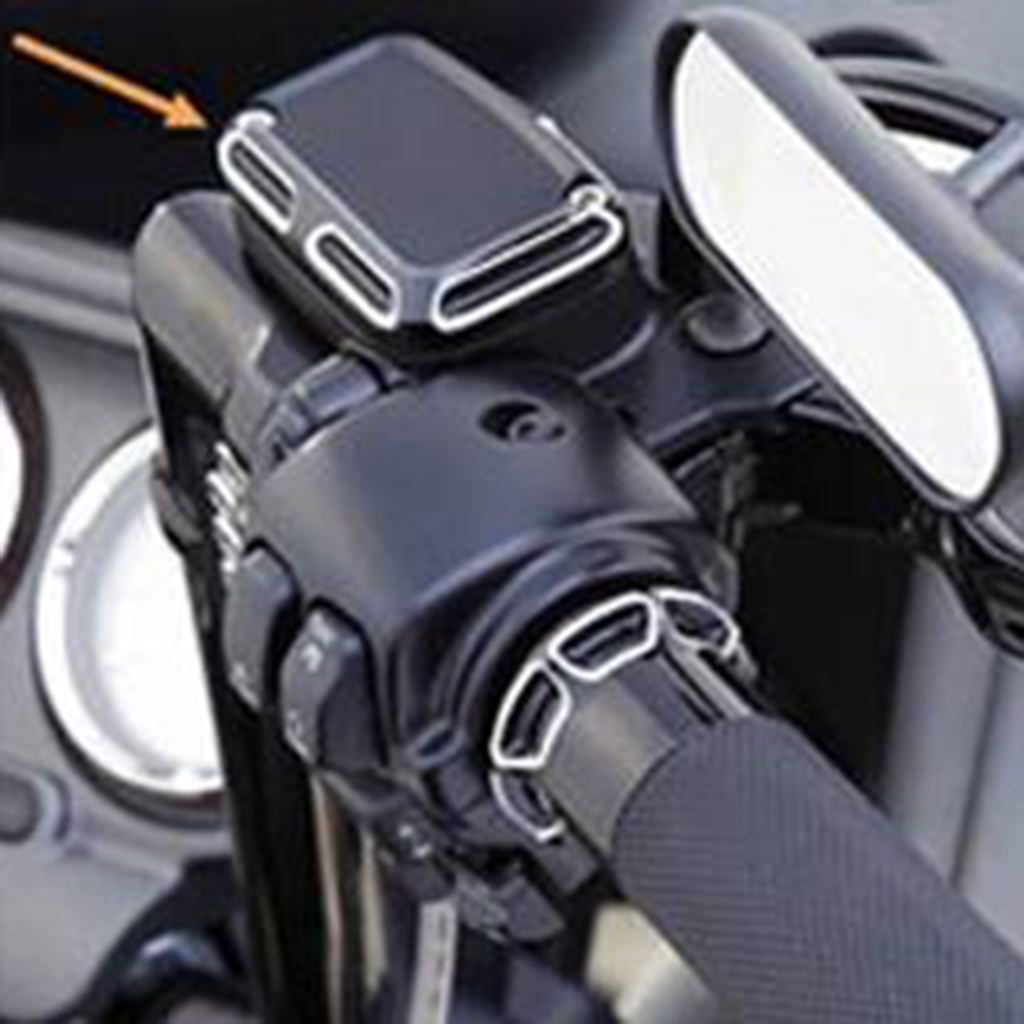 2pcs CNC Brake Master Cylinder Cover for Harley FLHX Street Glide