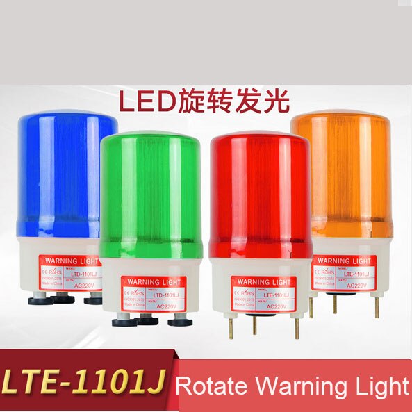 Rotating Warning Light LED Alarm Light Acousto-optic Alarm Box Flashing Light Traffic Light Solar Waring Light Colorful Light