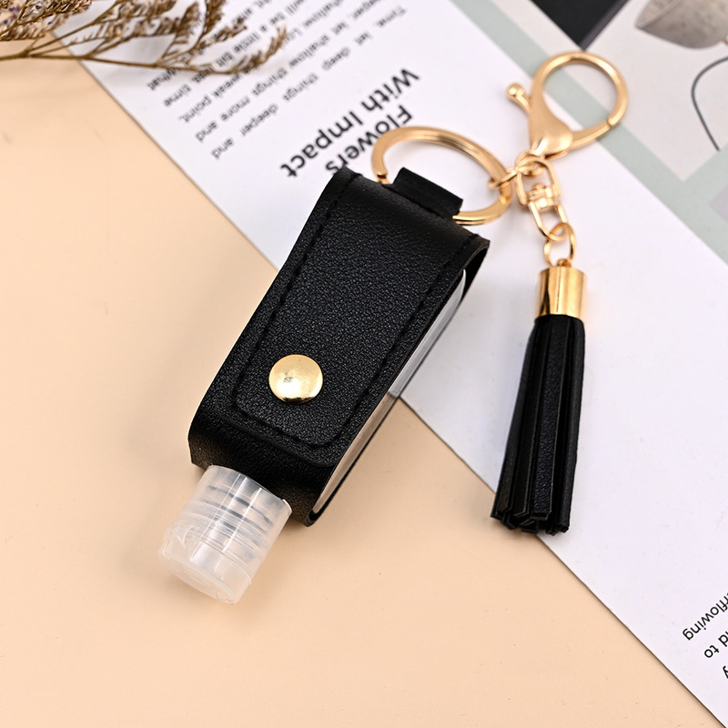 PU Keychain Men Women Solid Keyrings Wallet Covered Hasp Keys Wallets Organizer Holders Storage Bag