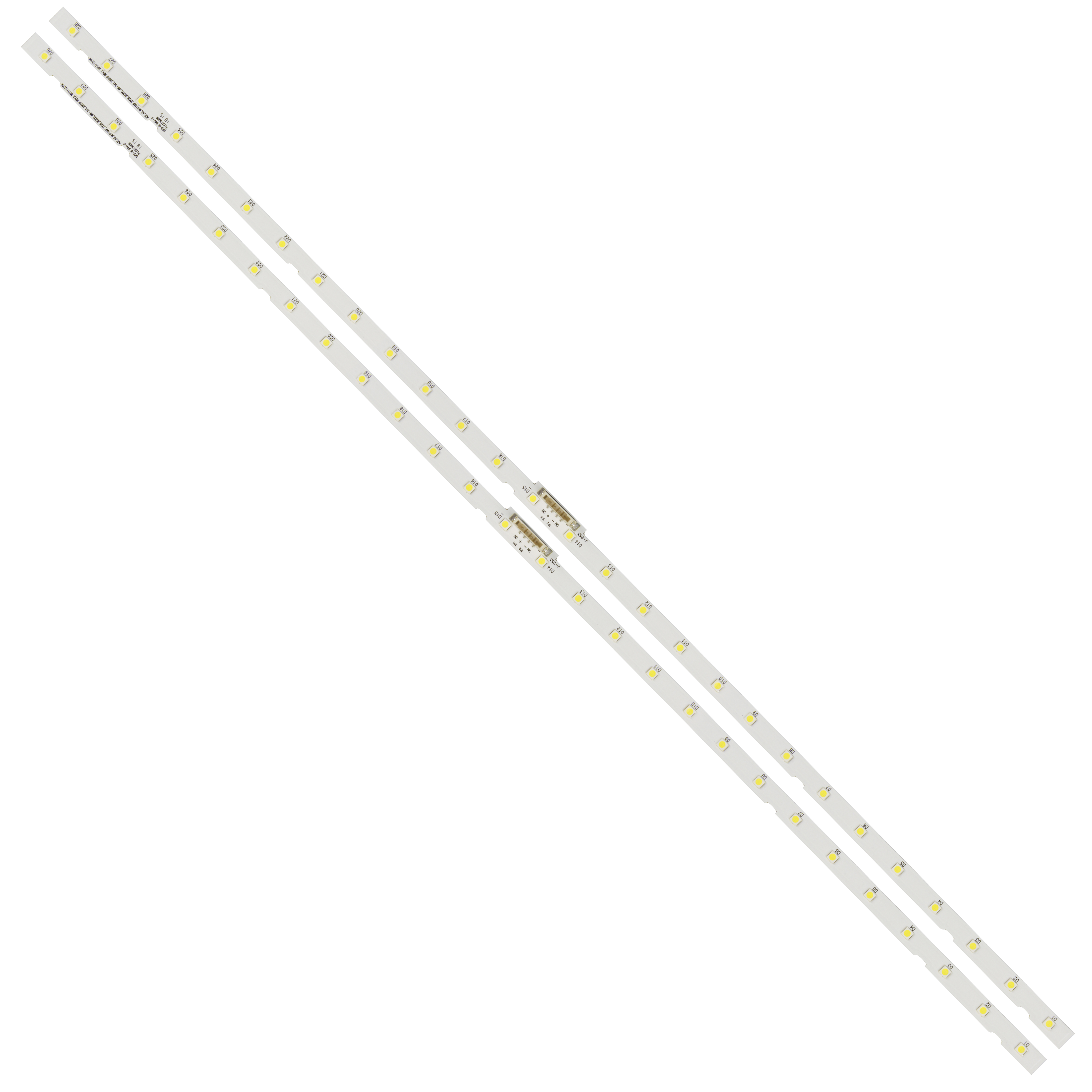 2 kpl led-taustavalonauhaa samsung 43 &quot;  ue43 nu 7092 ue43 nu 7090 ue43 nu 7170 ue43 ru 7100 ue43 nu 7120u ue43 nu 7170u cy -nn043 hgnv 2h