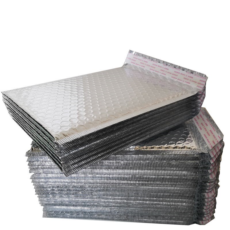 50/30/10/5 Stks/partij Zilver Papier Bubble Gewatteerde Mailers Enveloppen Bag Bubble Mailing Envelop Tas verpakking Tassen