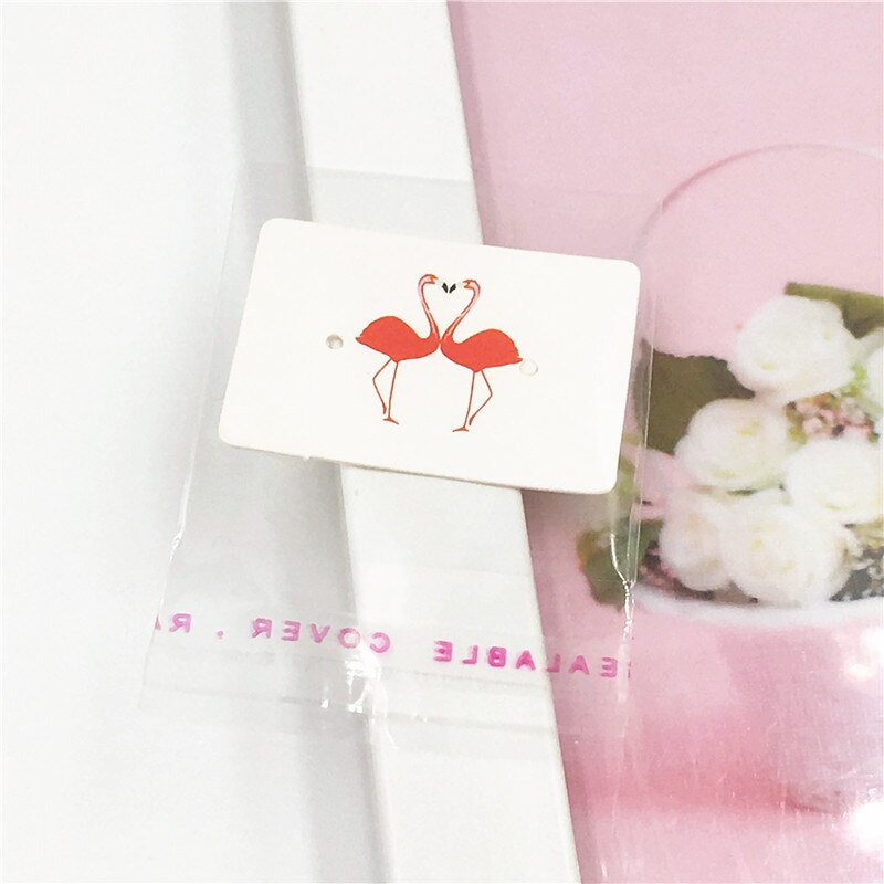 200Pcs 2.5x3.5cm Paper Earring Packaging Cards Multi-style Ear Studs Packaging Card Jewelry Display Card With OPP Bags: White4