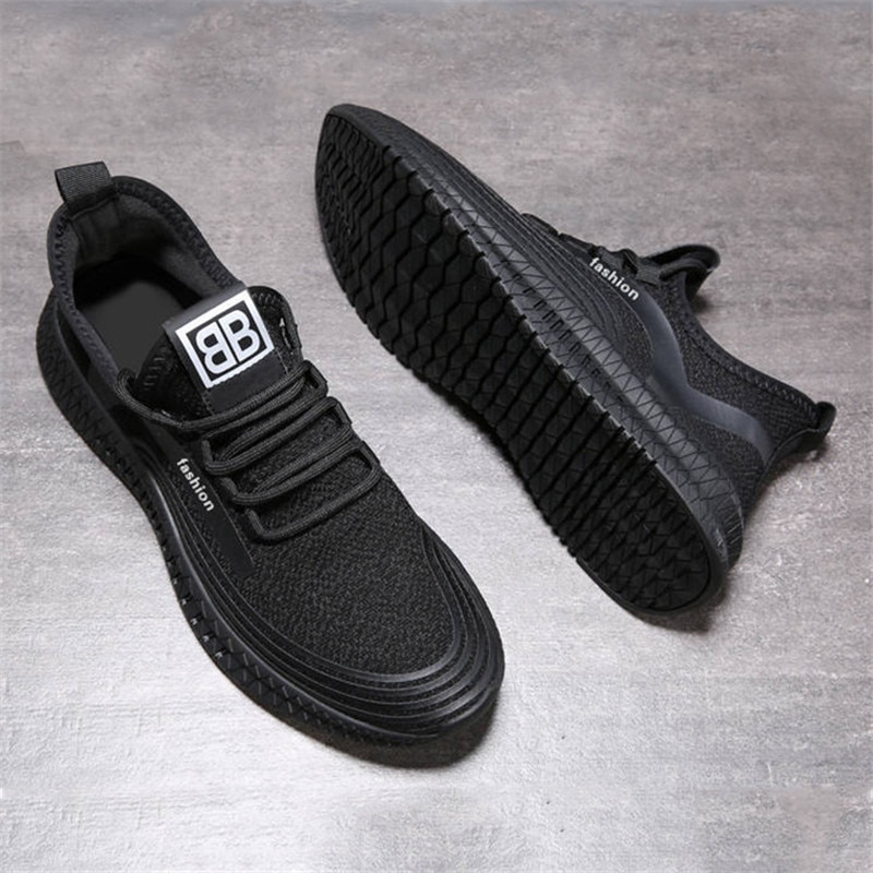 Forår herresko skridsikre sneakers afslappet trendy afslappet behageligt fodtøj åndbart slidstærkt