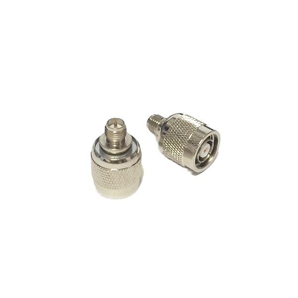 1pc RP-TNC macho a RP-SMA conector hembra RF adaptador coaxial convertidor recto niquelado