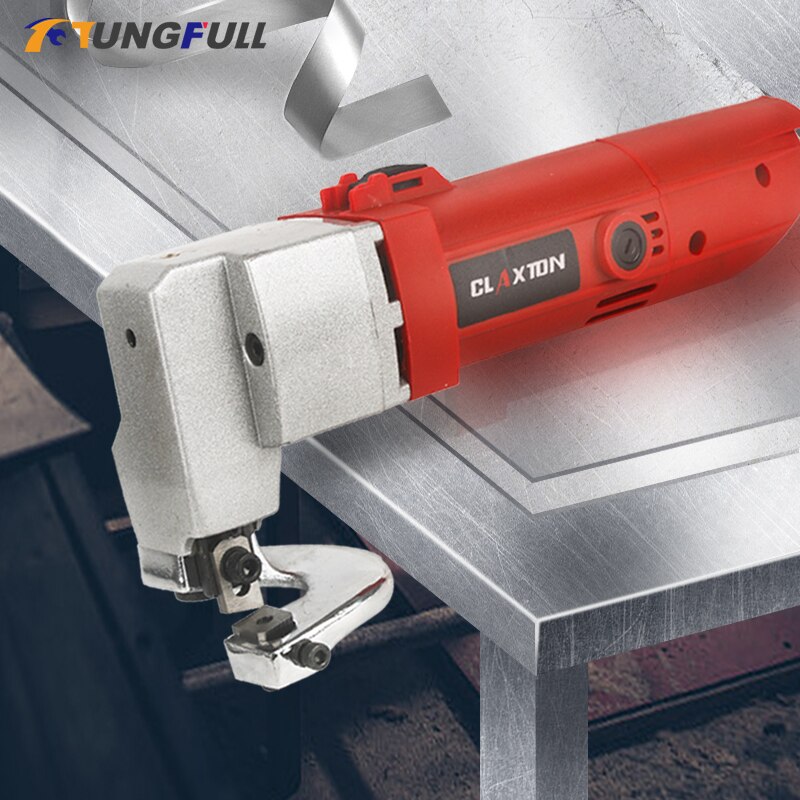 580W Electric Sheet Metal Shear Metal Cutting Tools Iron Shear Snip Scissor Cutter For Cutting Iron Soft Steel Plates 2.5mm
