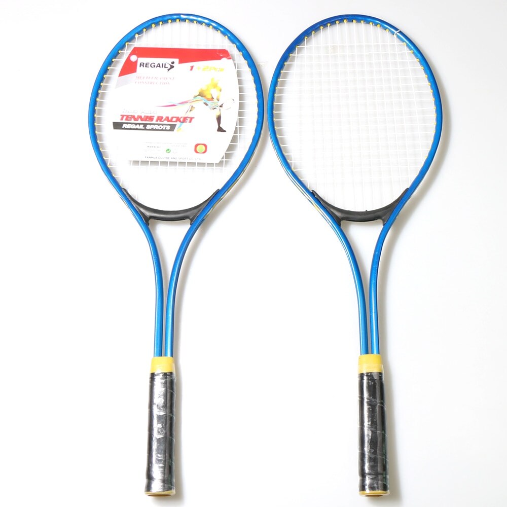 Regail 2 Stks/set Tiener Tennisracket Chindren Voor Training Tennis Fijne Materiaal Tennis String Met Training Bal