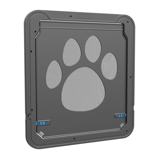 4-- vejs låsbar plast kæledyr stor hund kattedør til skærmvindue sikkerhedsklappeporte kæledyrstunnel hund hegn fri adgangsdør til hjemmet: Default Title