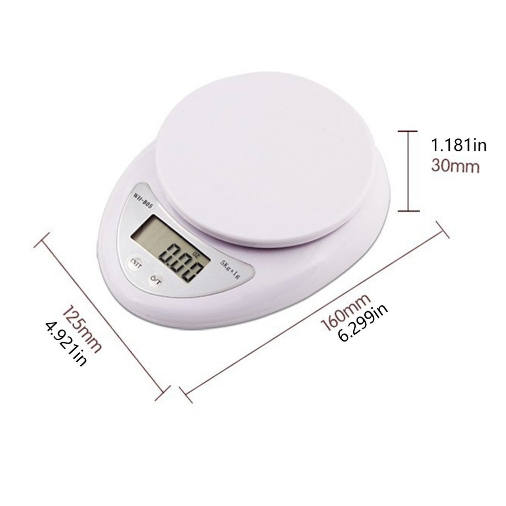5Kg/1G Precisie Digitale Weegschaal Keuken Postal Weegschalen Balans Gewicht Elektronische Food Dieet Schaal Weging Led Elektronische schaal