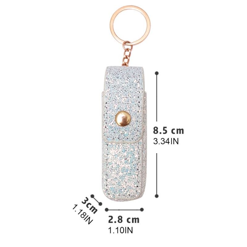 Portátil estuches para labial cubierta Almacenamiento de llaveros caso organizador de de