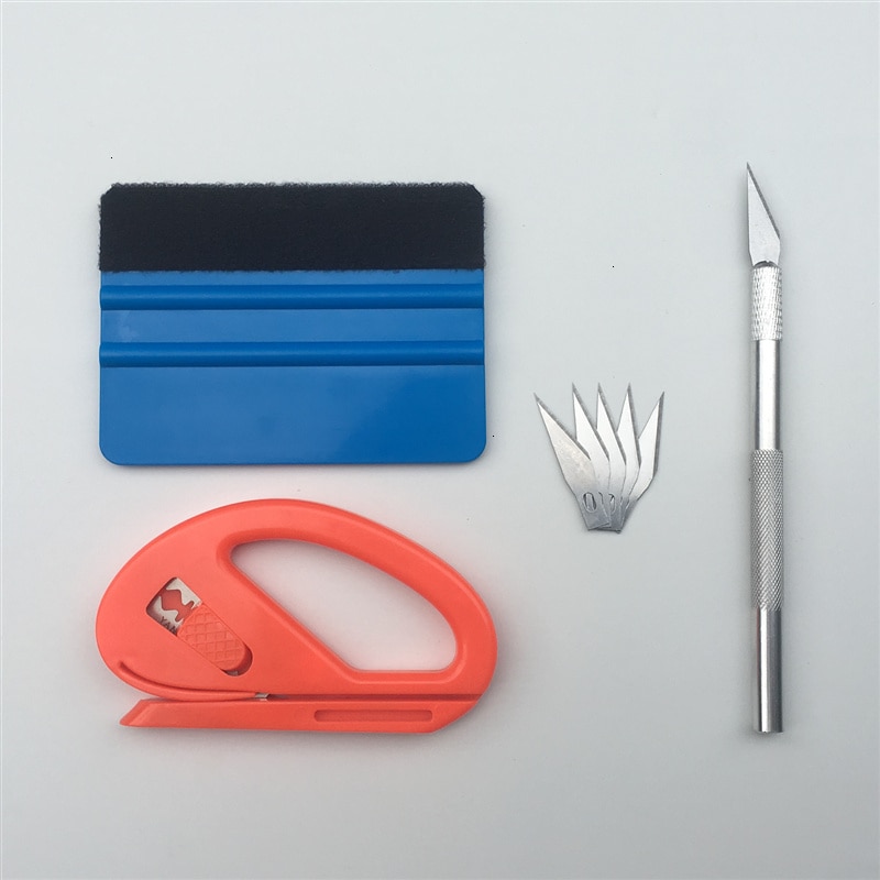 Herramienta de vinilo para envolver el coche, herramienta de fieltro, cortador de soplones, cuchillo, calcomanía para coche, Adhesivo de pared, herramientas de película de vidrio