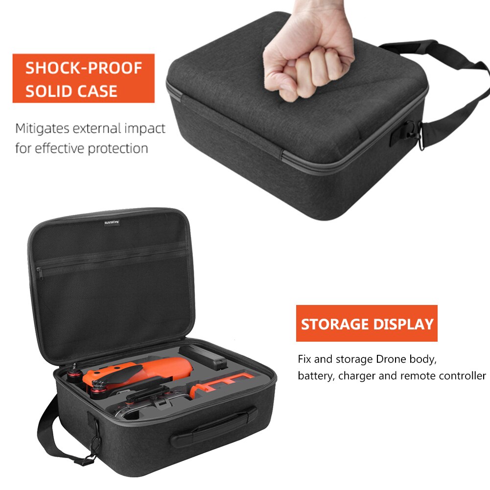 Saco de transporte de armazenamento de proteção hardshell ombro à prova dportable água bolsa de concha portátil para autel evo ii ii pro ii zangão duplo