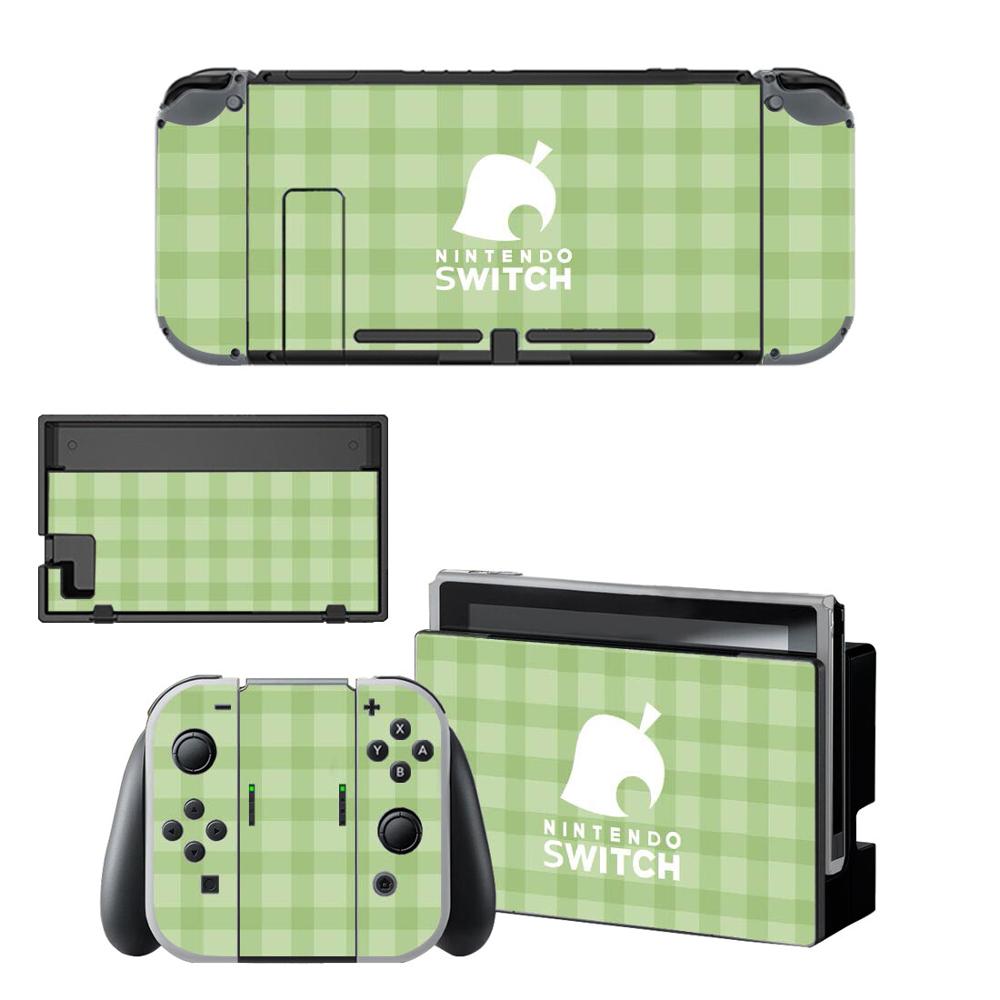 Animal Crossing Screen Protector Sticker Skin for Nintendo Switch NS Console Dock Charger Stand Holder Joycon Controller Skin: BYSNS0053