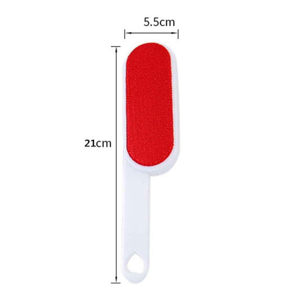 Removedor de cabelo escovas reutilizáveis sofá roupas escova de limpeza dupla face fiapos furando poeira móveis ferramenta de rolo de limpeza: 21x5.5cm