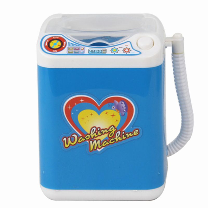 ELECTRIC ELECTRIC MAKEUP BRUSH CLEANER SPINNER MACHINE - Electronic Mini Washing Machine Shape Automatic Makeup Brush Cleaner