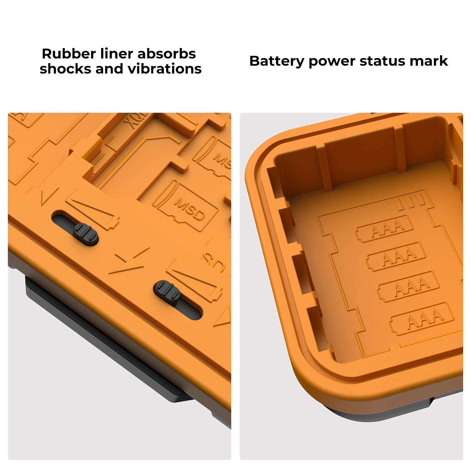K&F Concept Battery Box SD Card Box Wodoodporna i odporna na wstrząsy obudowa, akcesoria do aparatu, mała obudowa na kartę SD