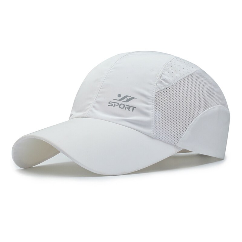 Outdoor Zonneklep Hoeden Lichtgewicht Baseball Caps Waterdicht Ademend Sport Hoed UPF50 + Ultra Dunne Koeling Baseball Hoeden: WHITE