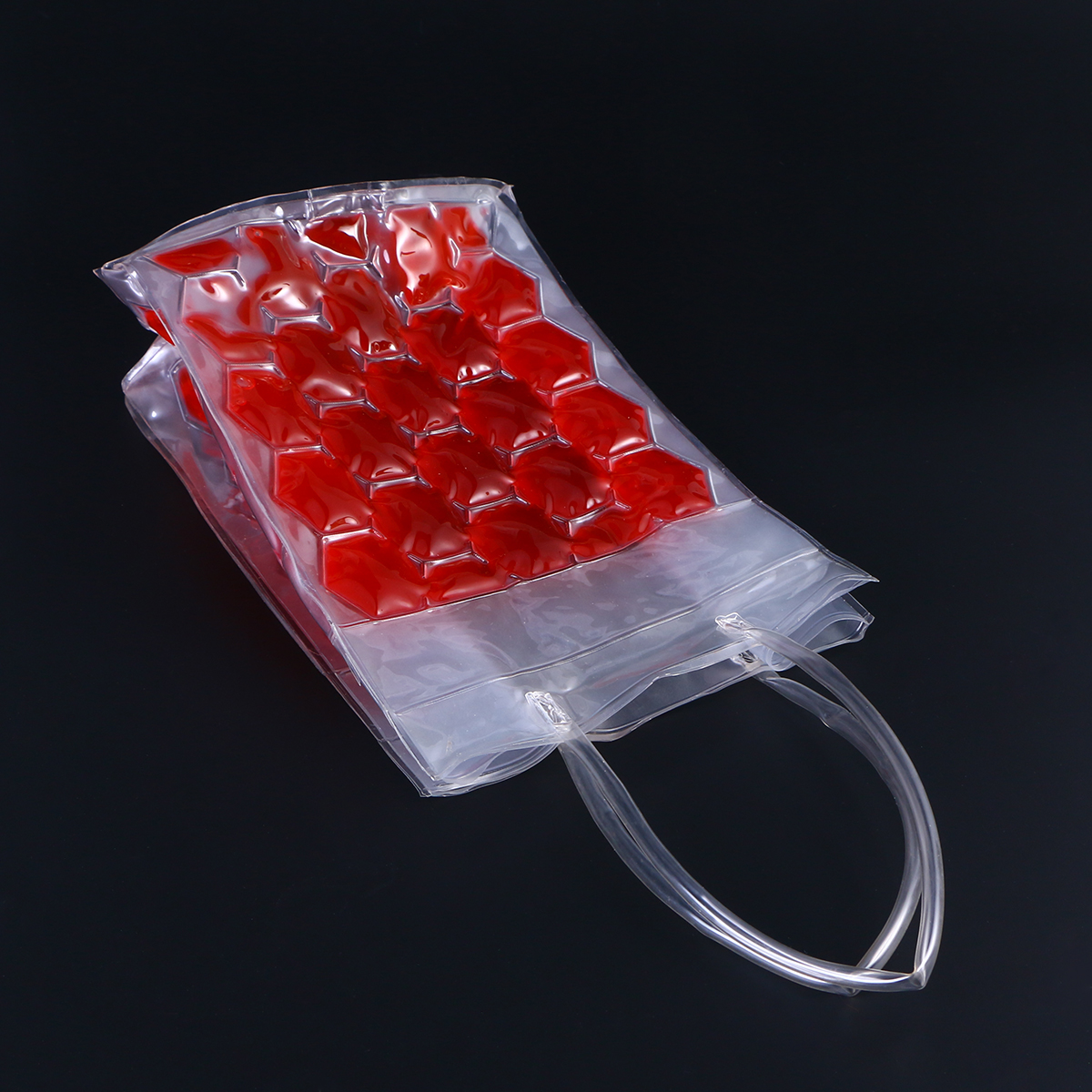 1pc 750ml Environmental Friendly PVC Wine Bottle Chill Cooler Ice Bag 4 Sides Wine Beer Gel Carrier Chilling 2 Bottles Capacity