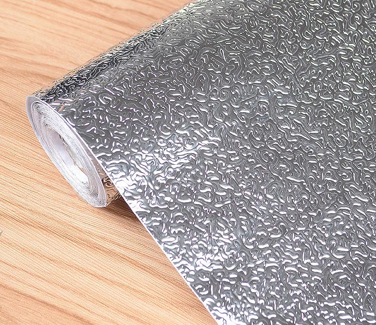 Zelfklevende Waterdichte Olie-Proof Aluminiumfolie Keukenkast Muursticker: Style2 / 61x300xm
