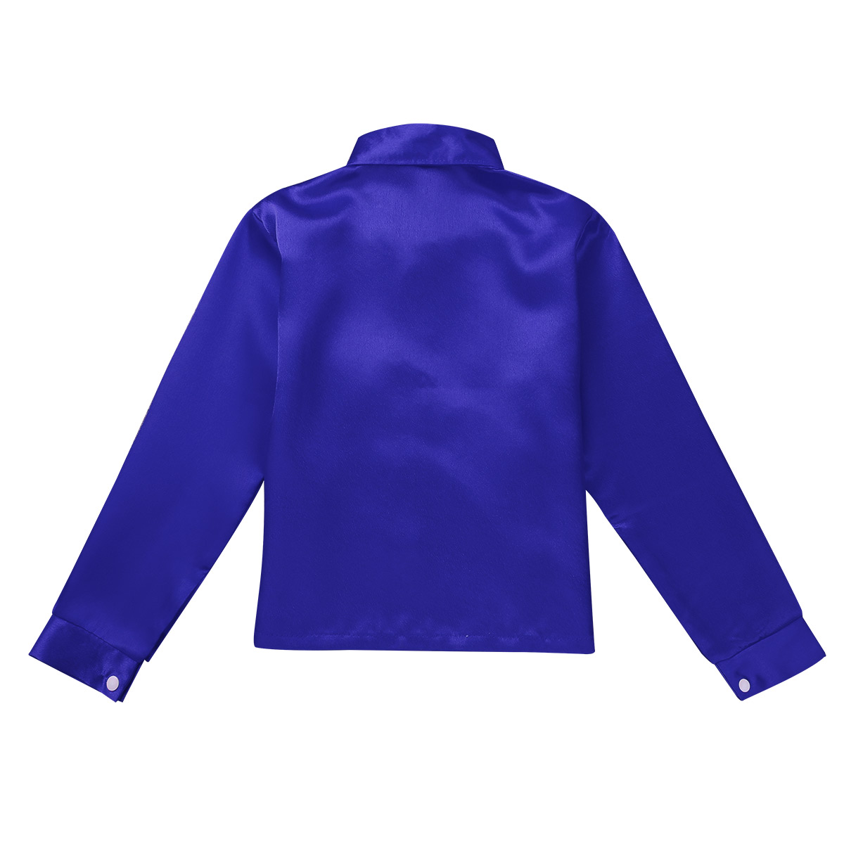 Iiniim-ropa para niños, camisa de cuello italiano con lentejuelas para coro, baile de Jazz, actuación, de bodas, camisas formales