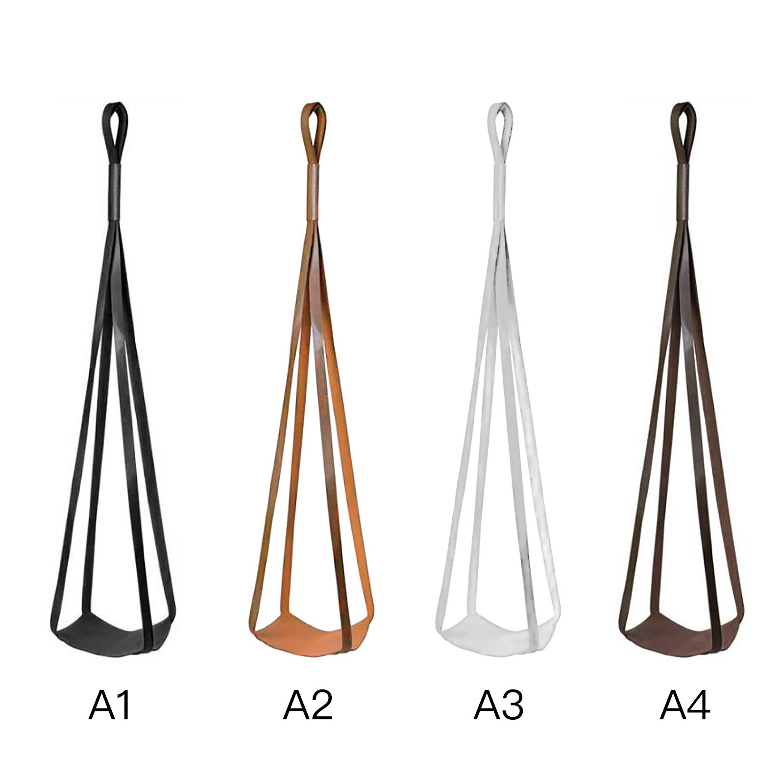 Leather Plant Hook Planting Bracket Hook Hanging Basket Hanging Plant Holder 4 Legs Modern Exquisite Flower Pot Sling