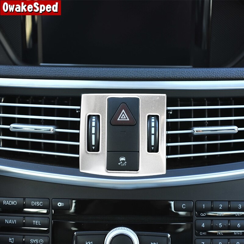 Car Styling Center Console presa d'aria cornice decorazione copertura rivestimento adesivo interno per Mercedes Benz W212 classe E 2010-2011