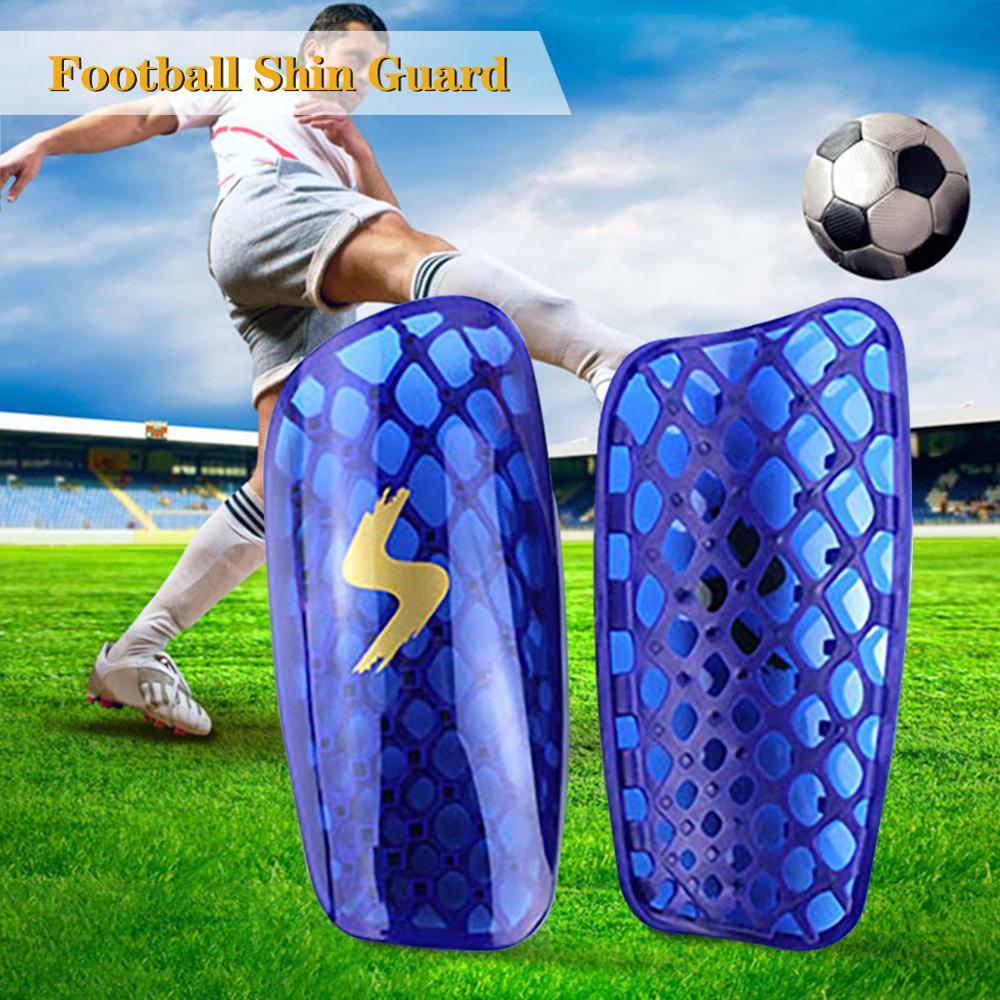 1 Pair Football Shin Pads Plastic Soccer Guards Leg Protector For Kids Adult Safety Plate Breathable Shin Guard