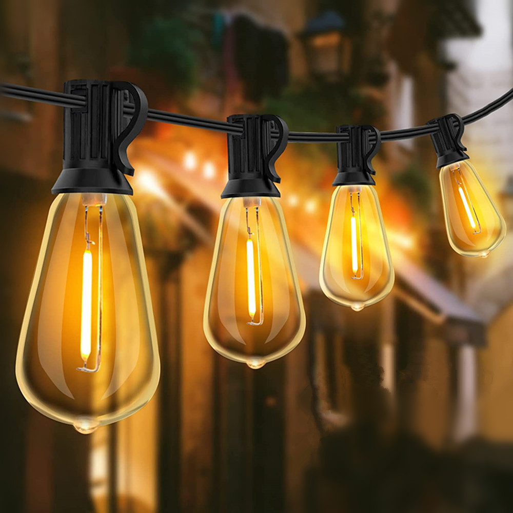 10M Outdoor Festoen Fairy LED Globe String Light voor Kerstfeest Tuin Decoratieve Garland Lamp Straat Patio Achtertuin