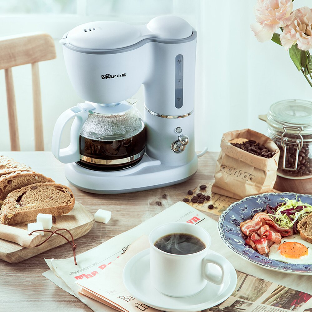 Bear 0.6L Mini Drip Type Automatic Coffee Machine Electric American Coffee Machine Multi-function Coffee Maker Kitchen Appliance
