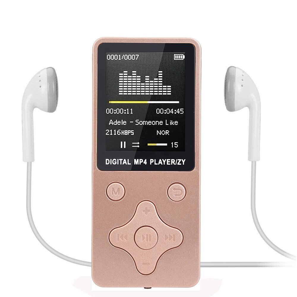 MP4 Player Digital LCD Screen FM Radio Ultra Slim Portable MP3 MP4 Player ,Headphone,Data cable Video Games Movie