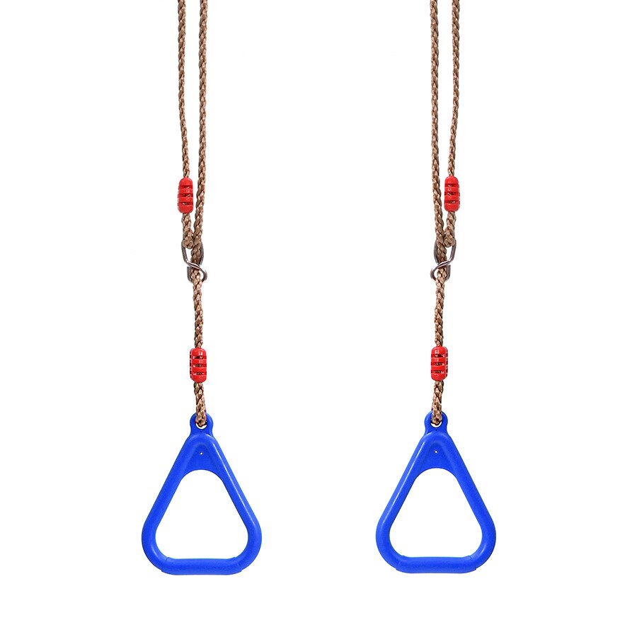 Kinder Fitness Ringe Kletter spiel Spielzeug Outdoor Training Aktivität sichere Sport Seil Schaukel Hänge ringe Kinder Kletter ausrüstung: Dunkelgrau