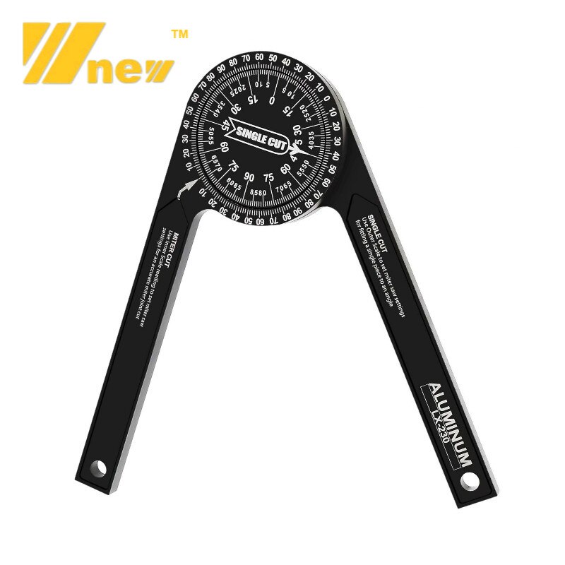 Aluminum Miter Saw Protractor Angle Finder for Woodworking Angle Measuring Tool for Trim Angle Duplicating Tool Miter Duplicator
