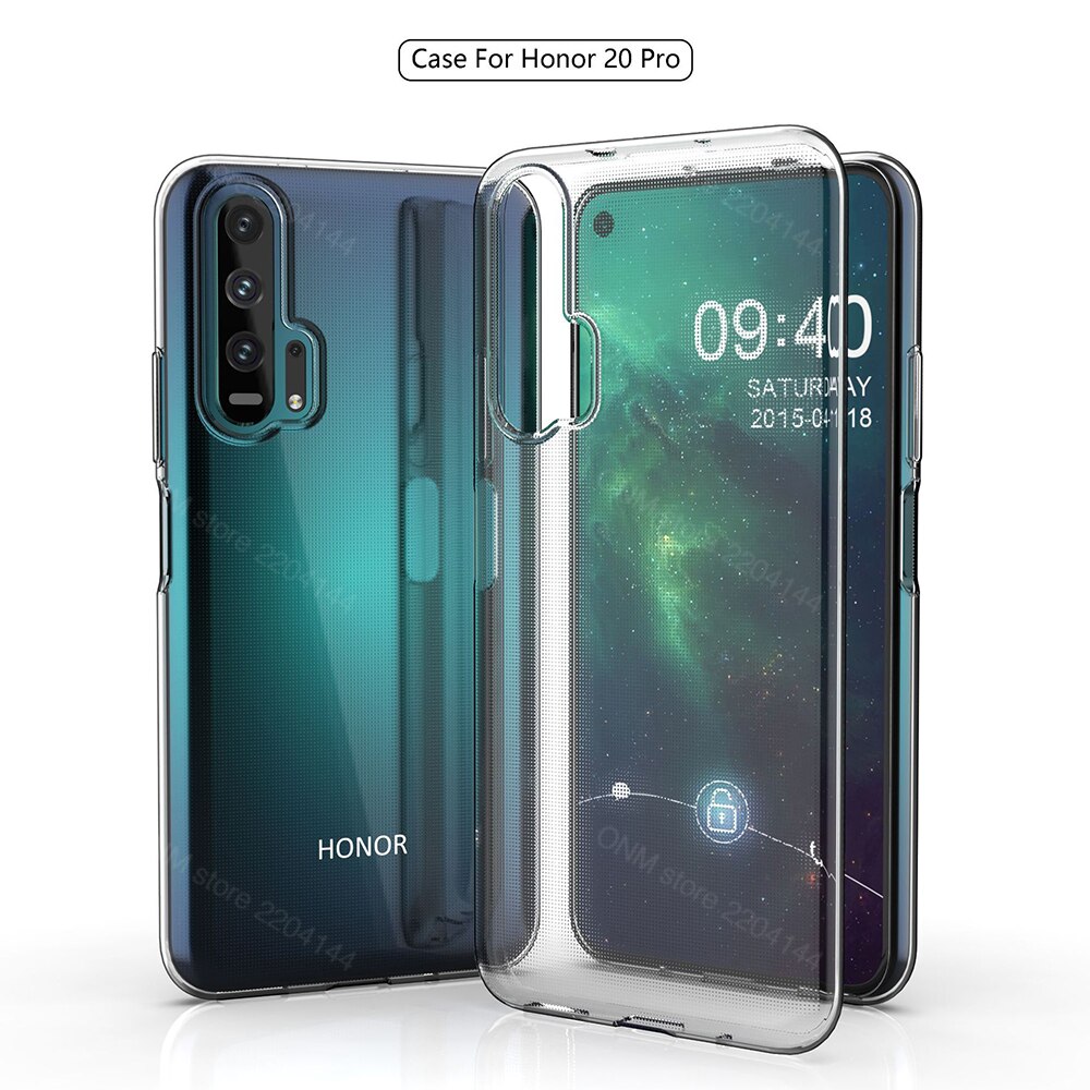 Fall Für Huawei Honor 20 Pro TPU Silicon Klar Ausgestattet Bumper Soft Case für Huawei Ehre 20 Pro Transparent Zurück abdeckung