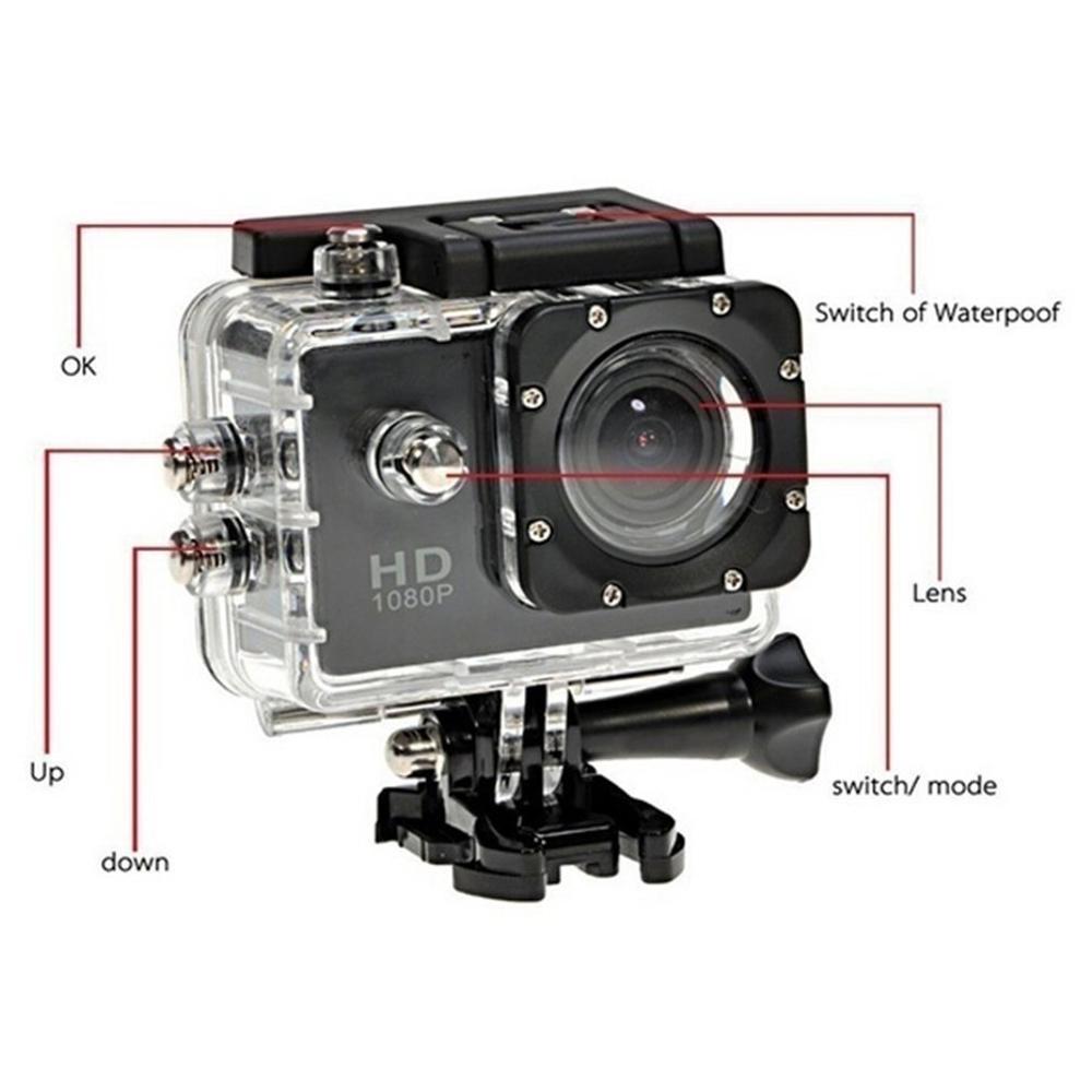 Diving Swimming 1080P HD Shooting Waterproof Digital Video Camera COMS Sensor Wide Angle Lens Camera