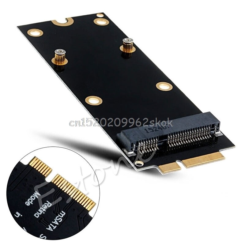 MSATA SSD Zu SATA Adapter Karte 7 + 17 Stift für für MacBook Profi A1425 A1398 MC976