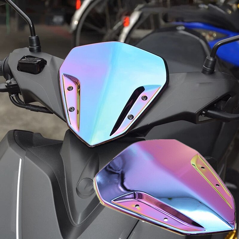 Motorfiets windscherm windscherm scooter accessoires voor yamaha aerox 155 nvx 155 regenboogkleur