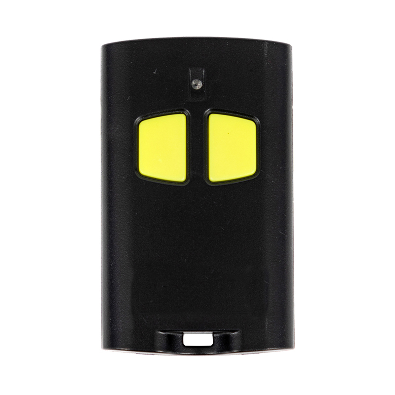 Fjernbetjening til garageport, 433 mhz fjernbetjening kompatibel med to go  va 2va , 4va garageportåbner med rullende kode: Gul