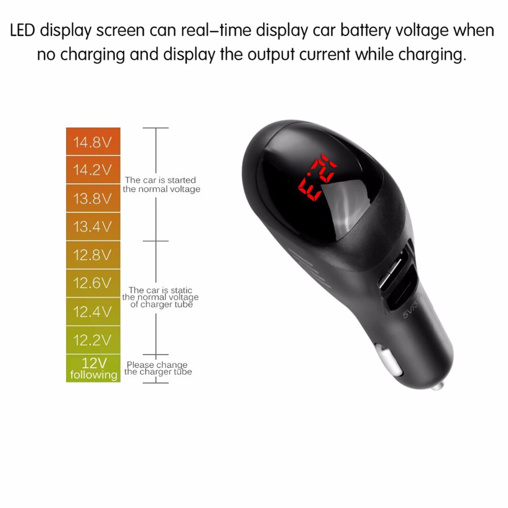 2-port USB Car Air Purifier Freshener Ionizer Smart Car Charger Removes Smoke Bad Smell and Odors Eliminator Car Air Purifier