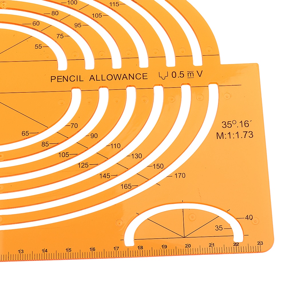 CIRCLE RADIUS MASTER Template Stencil Assorted Circles