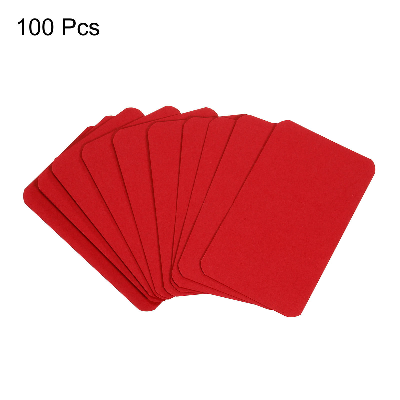 100 Stück 90 x 54 x 0,3 mm Kraftpapier-Karte, blanko, Visitenkarte, Nachricht, Hinweis, Dankeskarte, Schreibkarte, Etikett, Lesezeichen, Lernkarte: Licht Gelb