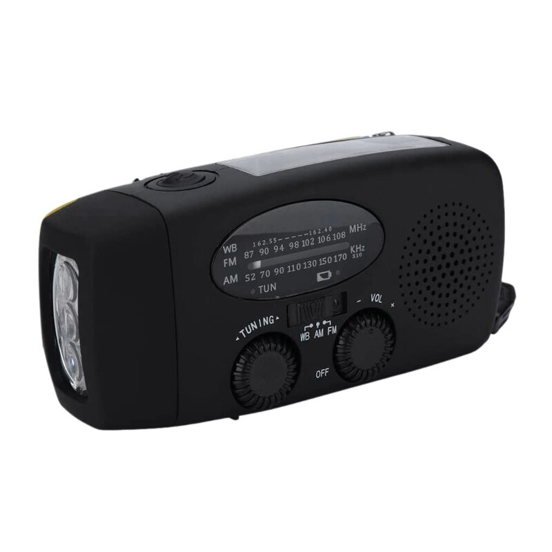 IRonsnow IS-088 Dynamo Emergency Solar Hand Crank Self Powered AM/FM