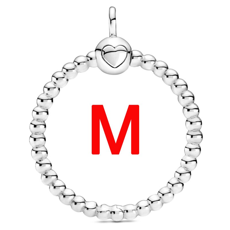 Abalorio de plata esterlina 925, accesorio con forma de corazón, pequeño, mediano, grande, corona con cuentas O colgante, compatible con pulsera Popular, joyería artesanal: 11