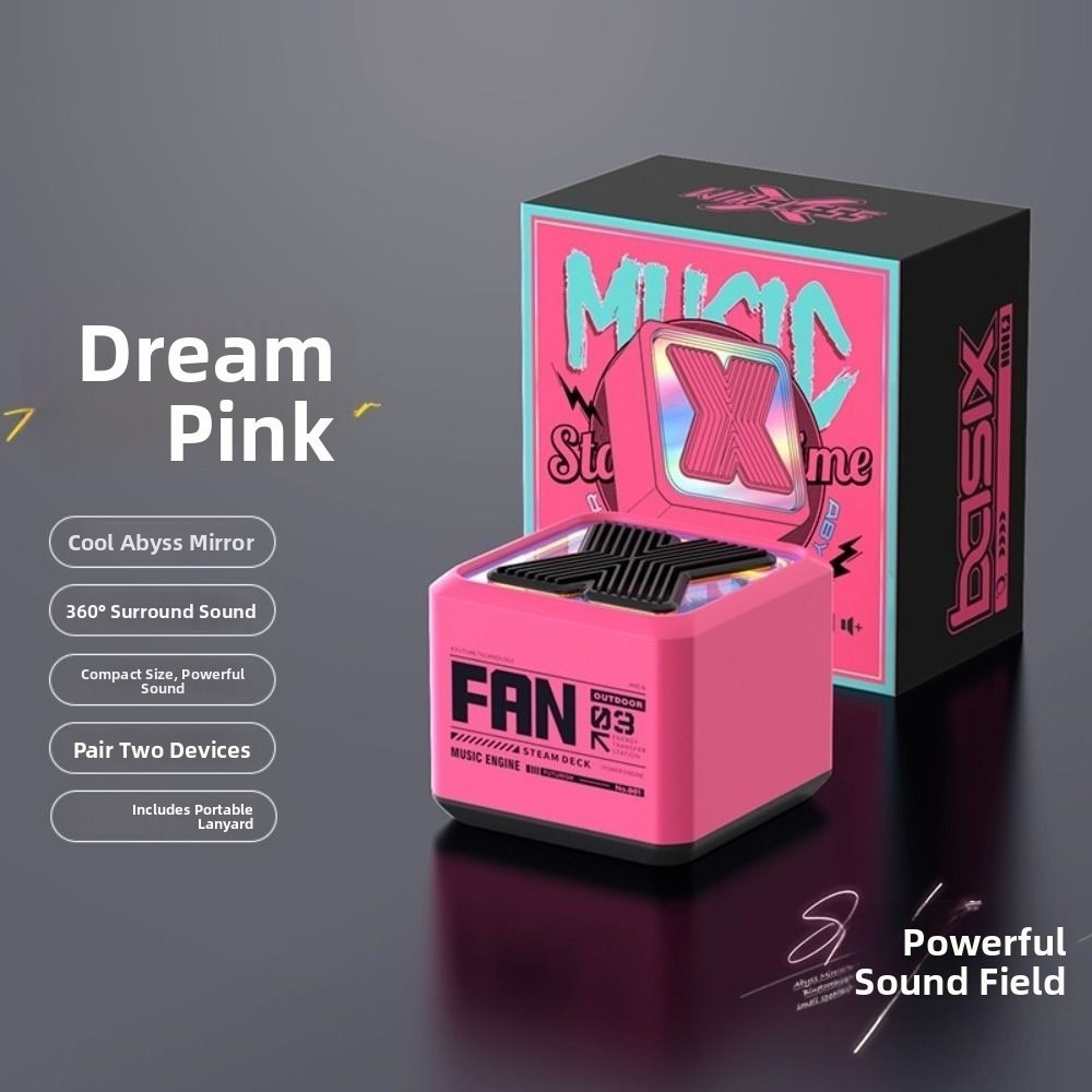 Högt stereoljud mini bluetooth-högtalare bärbar mini-storlek trådlös högtalare trådlös anslutning surroundljud: Silver-