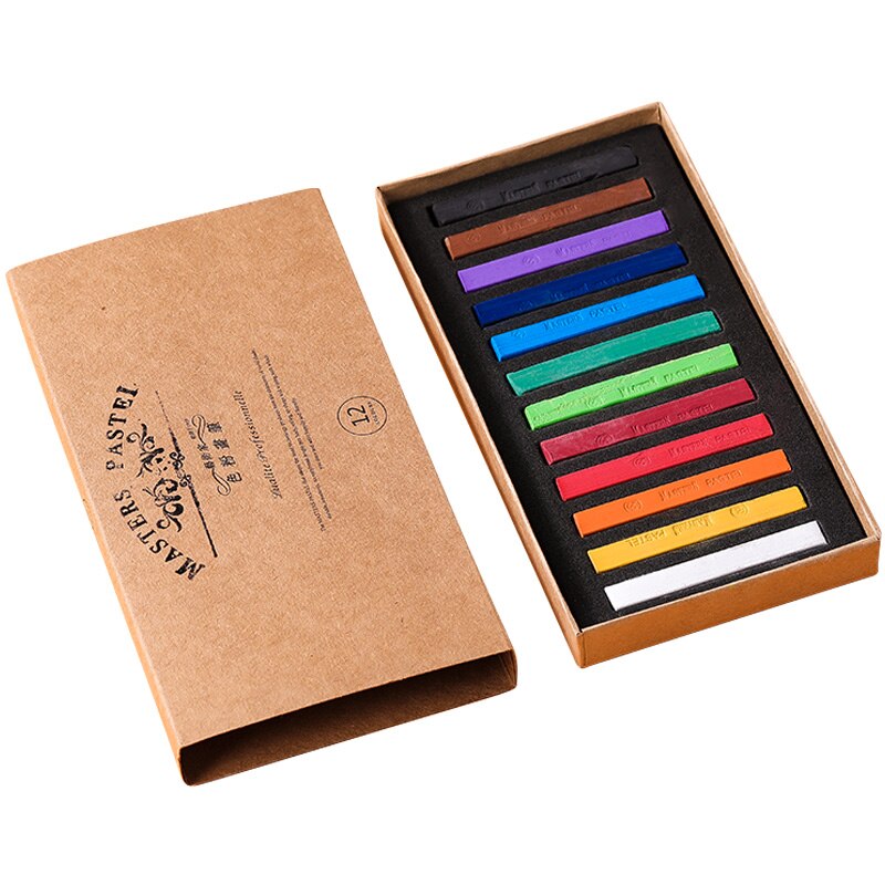 12/24/36/48 farger marley kritt maling myke tørre fargestifter vannløselige fargestifter sett for kunstmaling forsyninger