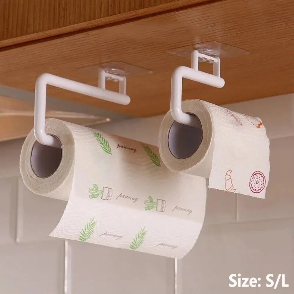 Uchwyty na papier toaletowy Samoprzylepny stojak na rolki toaletowe Regulowany plastikowy stojak na ręczniki robić przechowywania chusteczek łazienkowych