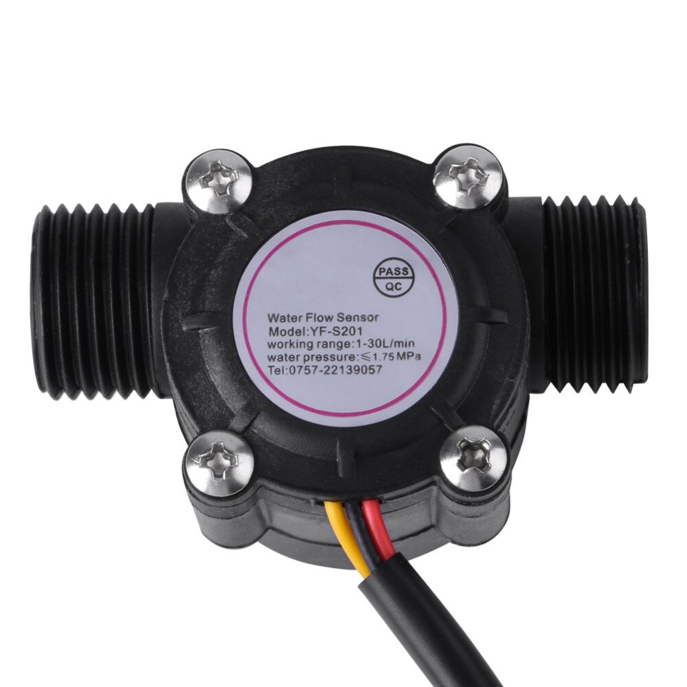 High Accuracy DN15 G1/2 Water Flow Sensor Hall Effect Flowmeter 1-30L/min Water Flow Sensor
